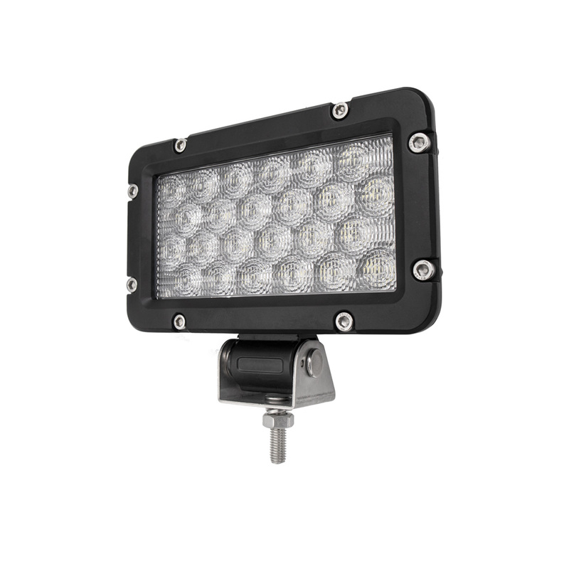 Rectangle 24W LED Work Light For JP Offroad ATV UTV Trucks excavator etc, White and black